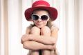 Red Hat Girl With Cool Sunglasses